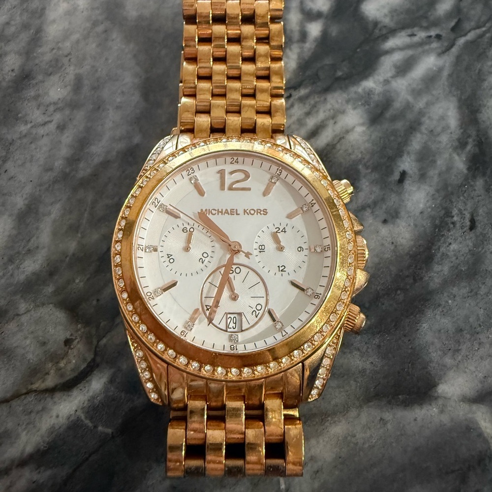 Michael Kors Rose Gold Chronograph Watch